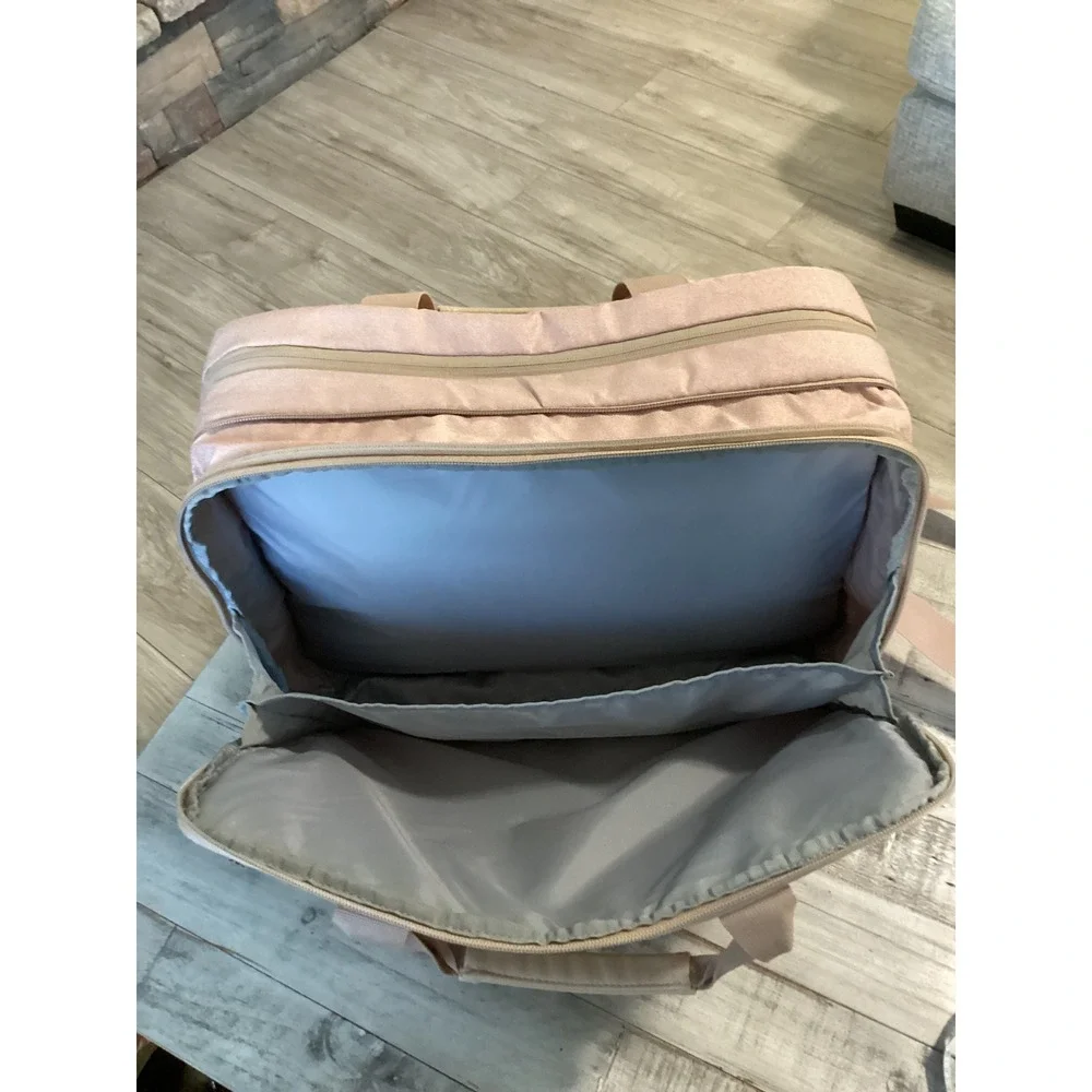 Bagsmart Pink Laptop Briefcase Messenger Bag Multi Compartment Travel Work Tote